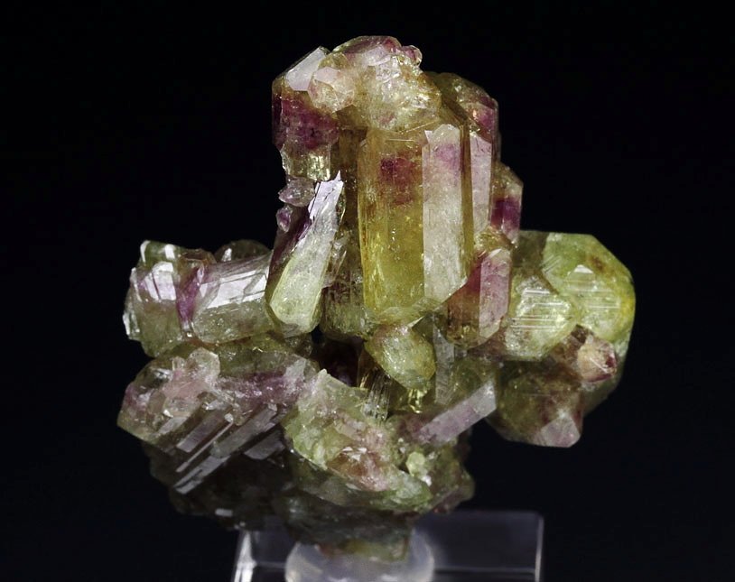 gem bi-terminated VESUVIANITE bi-color