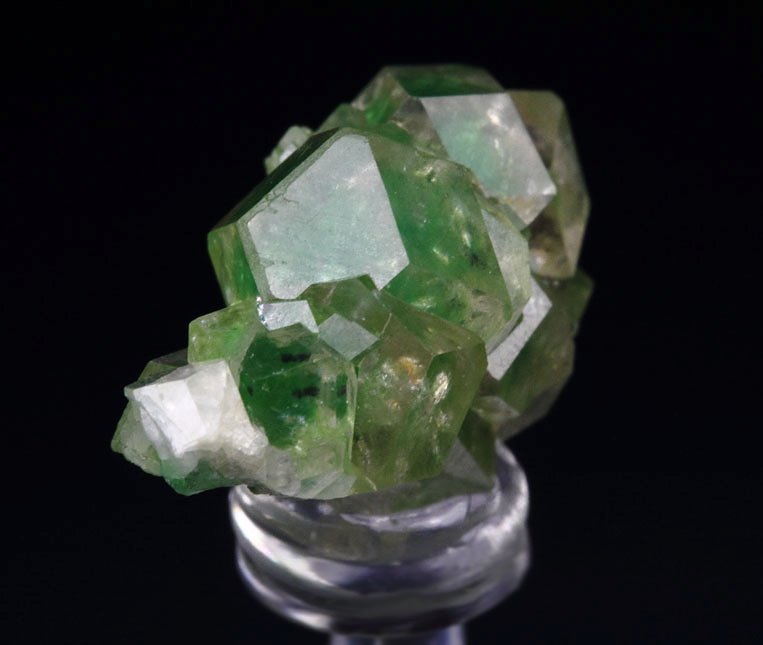 gem GARNET var. GROSSULAR with GREEN CHROMIAN PHANTOMS