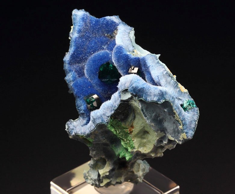 SHATTUCKITE, gem DIOPTASE