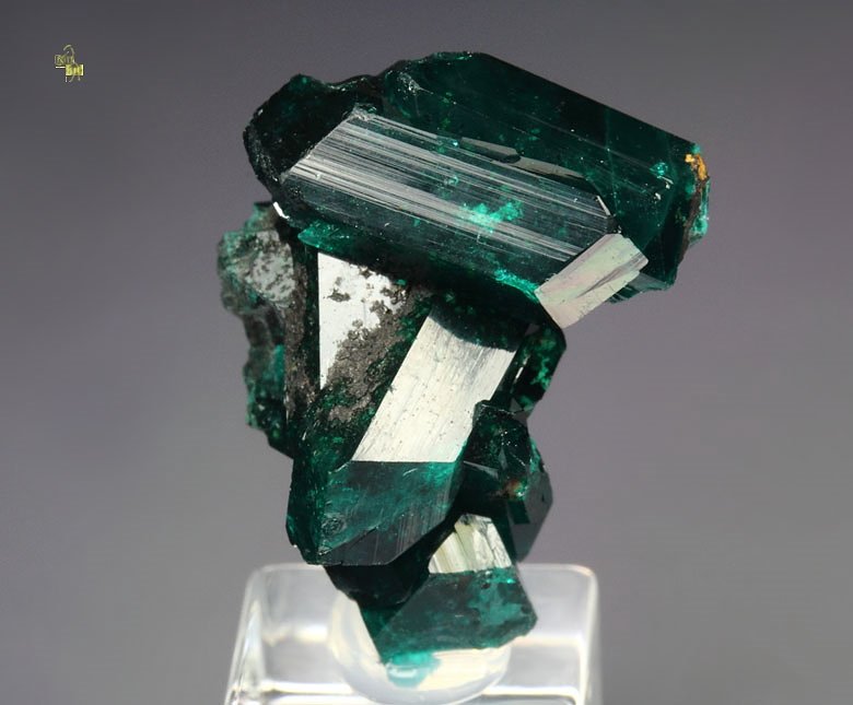 gemmy DIOPTASE bi-terminated