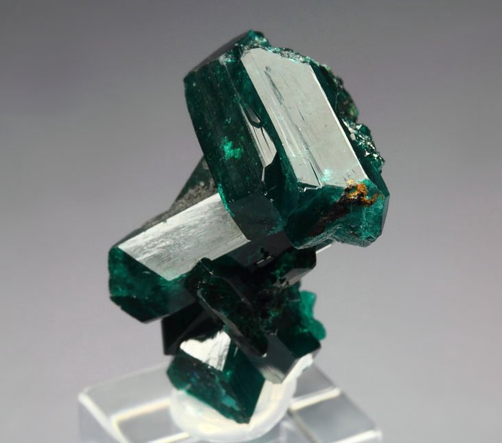 gemmy DIOPTASE bi-terminated