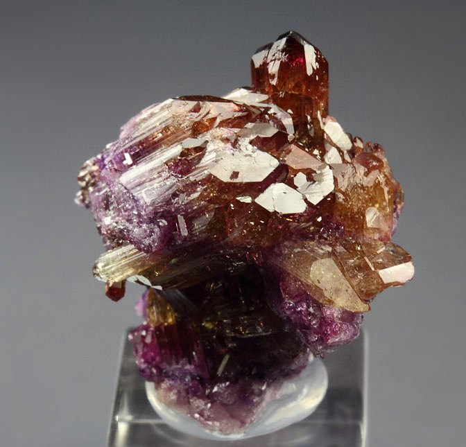 gem bi-terminated VESUVIANITE multicolor