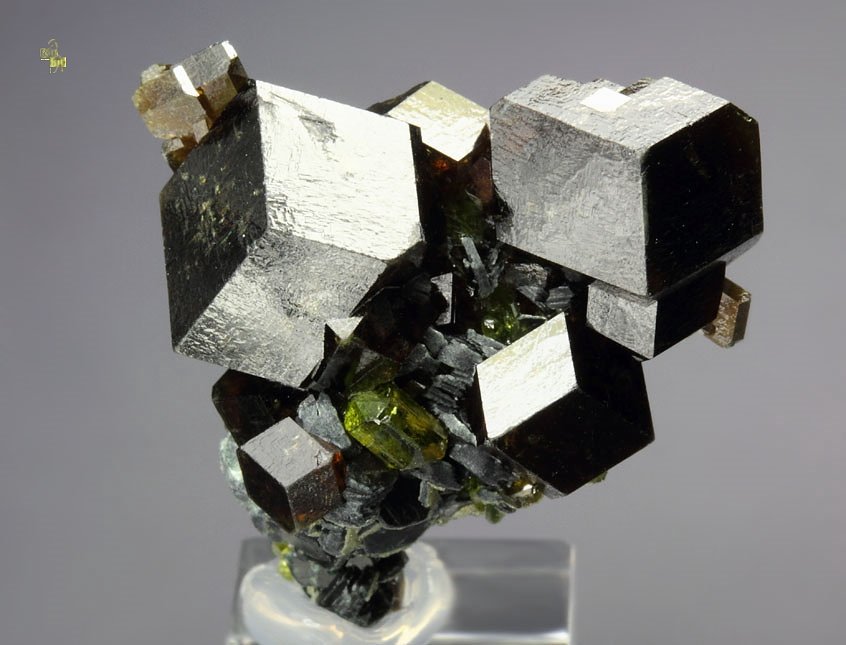 gemmy GARNET var. ANDRADITE, gem EPIDOTE