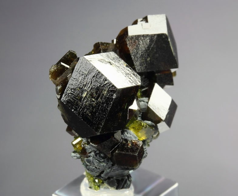 gemmy GARNET var. ANDRADITE, gem EPIDOTE