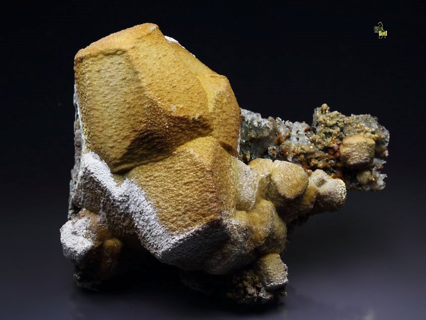 SIDERITE epimorph after CALCITE, SPHALERITE