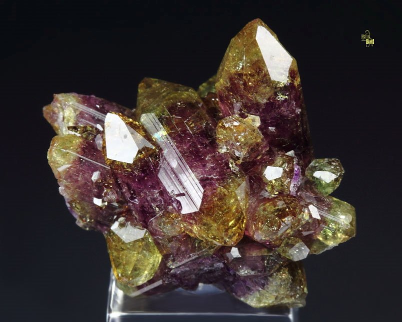 gem bi-terminated VESUVIANITE bi-color