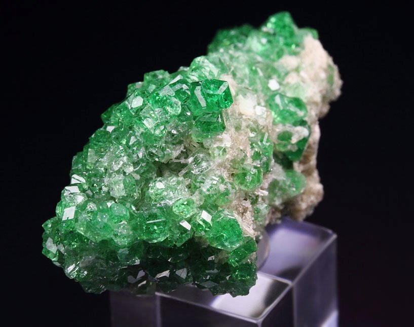 gem GARNET var. GROSSULAR var. CHROMIAN, DIOPSIDE