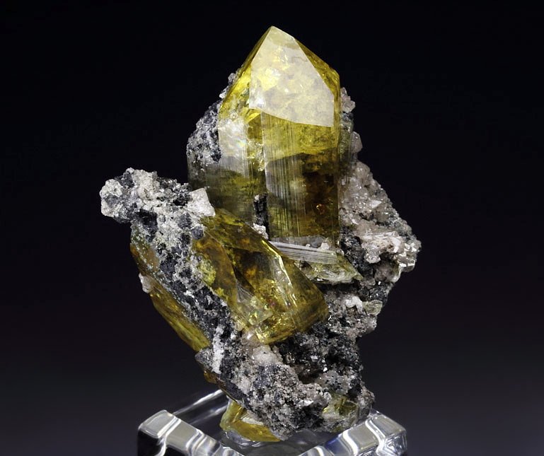 gem ANGLESITE, CERUSSITE, GALENA