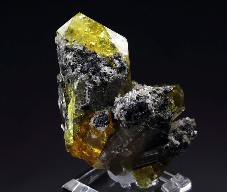 gem ANGLESITE, CERUSSITE, GALENA