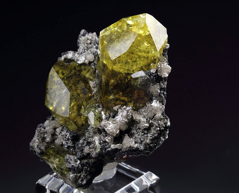 gem ANGLESITE, CERUSSITE, GALENA