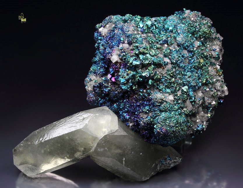 iridescent CHALCOPYRITE, CALCITE, DOLOMITE