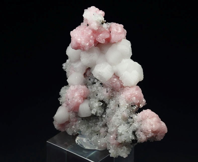 RHODOCHROSITE, CALCITE, QUARTZ, SPHALERITE