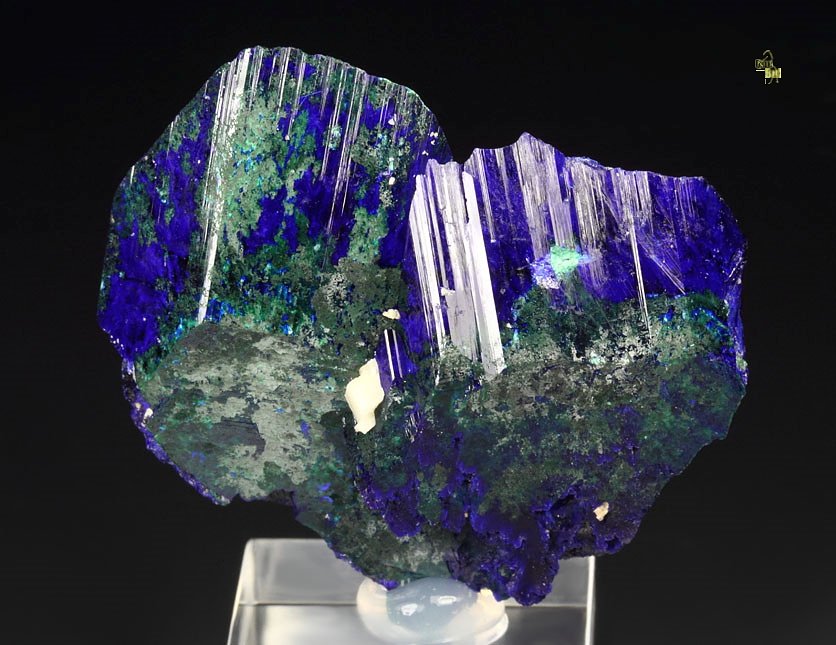 AZURITE, MALACHITE pseudomorph 