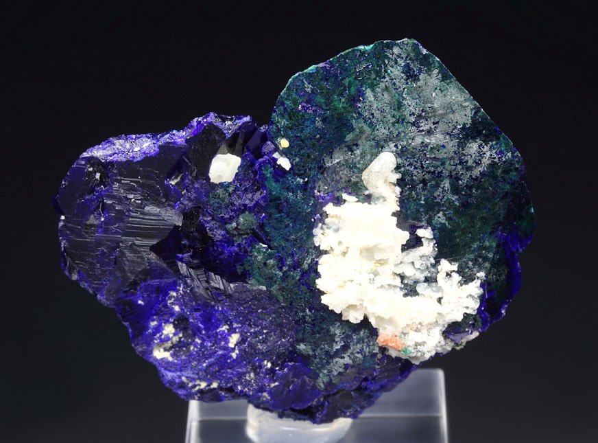 AZURITE, MALACHITE pseudomorph 