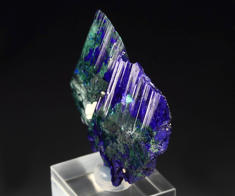 AZURITE, MALACHITE pseudomorph 