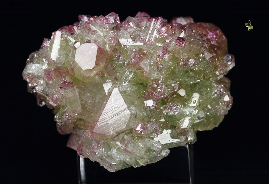 gem VESUVIANITE with RASPBERRY CAPS