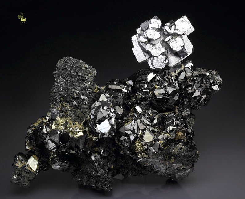 skeletal GALENA, SPHALERITE,  PYRITE