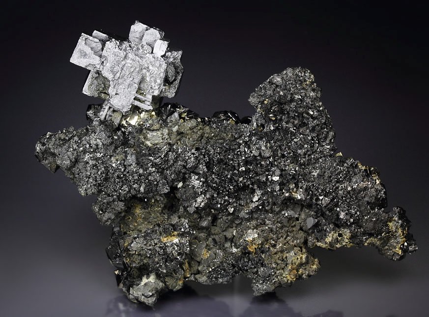 skeletal GALENA, SPHALERITE,  PYRITE