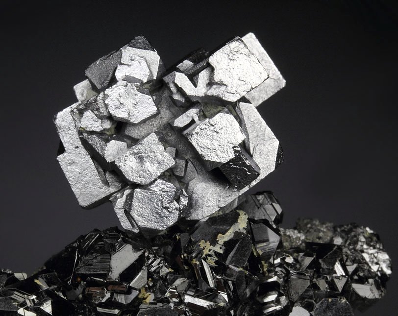 skeletal GALENA, SPHALERITE,  PYRITE