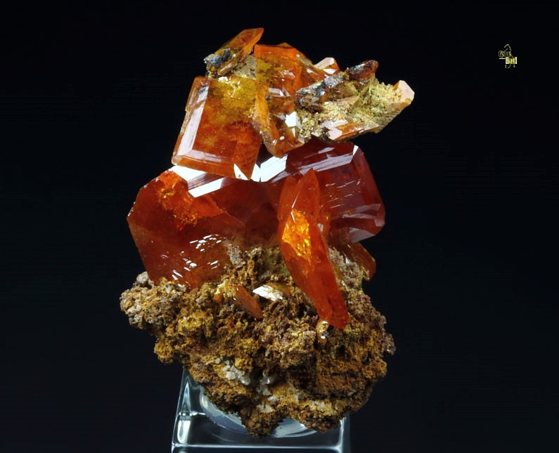 gemmy WULFENITE bi-terminated