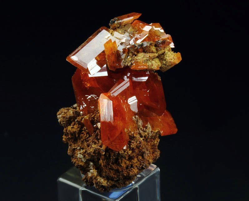 gemmy WULFENITE bi-terminated