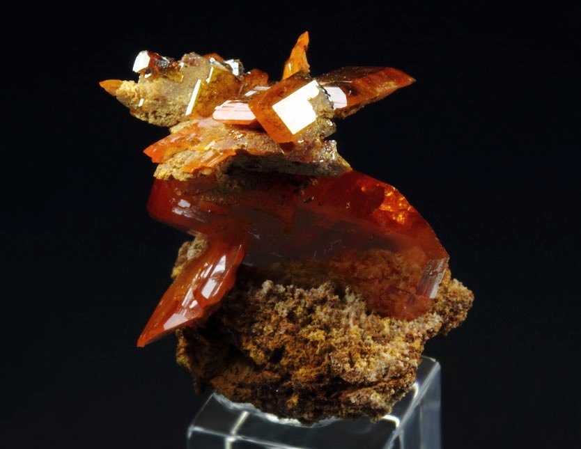 gemmy WULFENITE bi-terminated