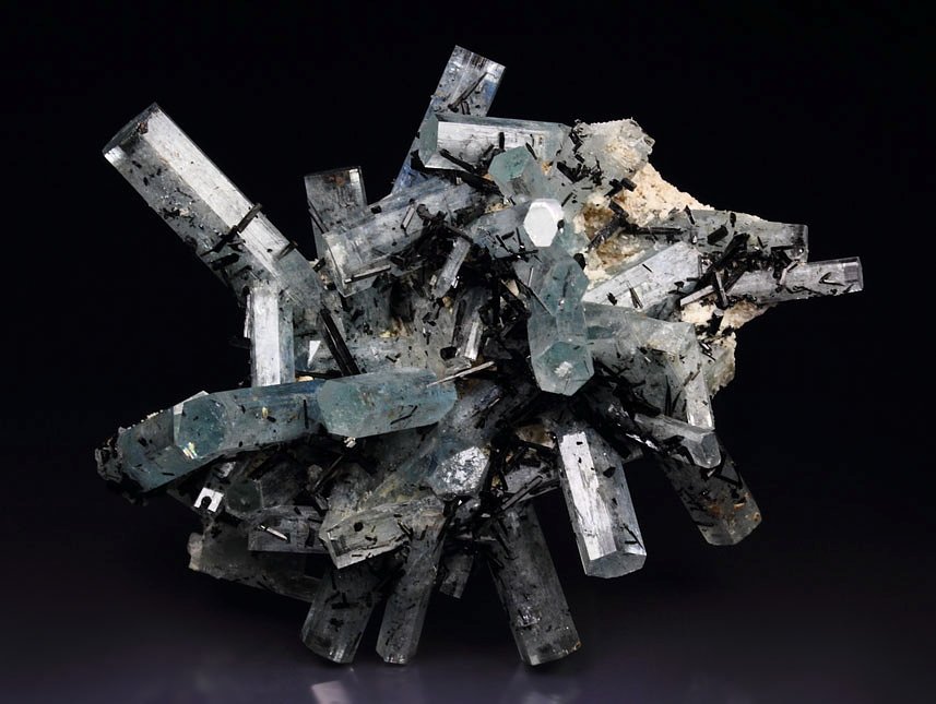 gem BERYL var. AQUAMARINE, TOURMALINE var. SCHORL