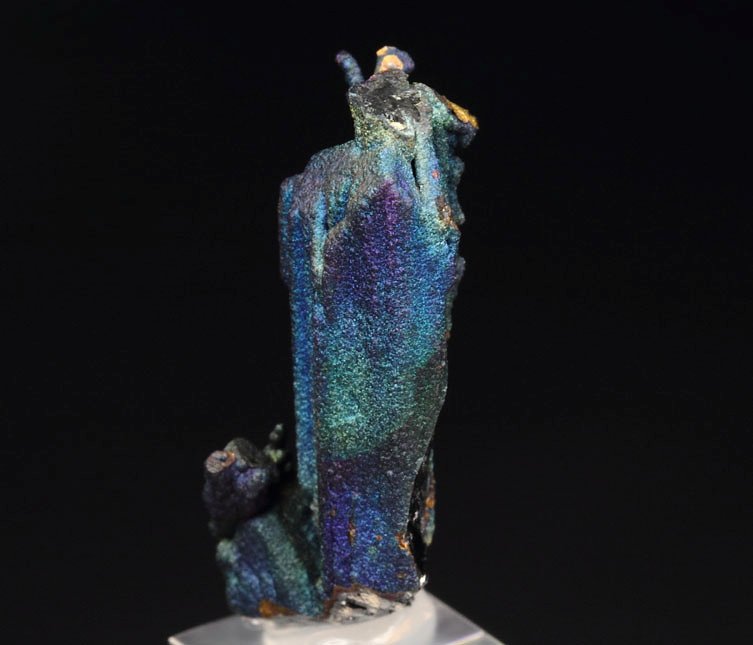 CHALCOCITE, DJURLEITE, iridescent CHALCOPYRITE