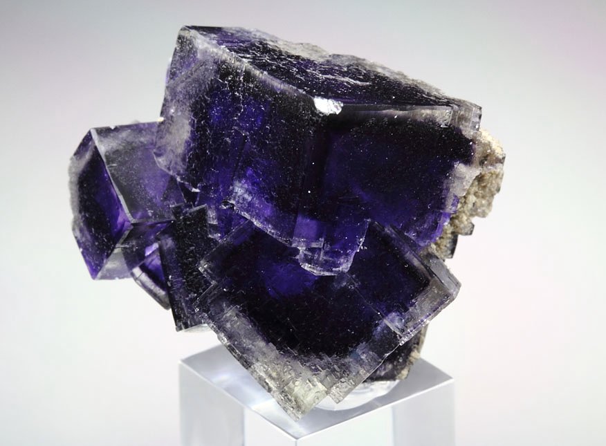 FLUORITE with purple PHANTOMS