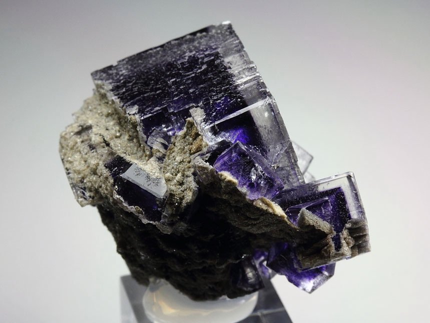 FLUORITE with purple PHANTOMS