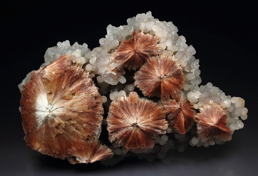 orange SCOLECITE, CHALCEDONY