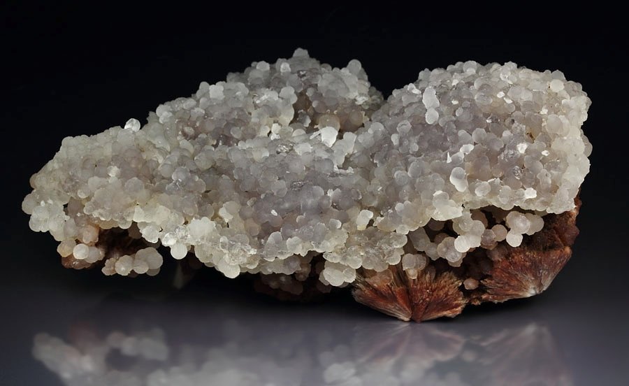 orange SCOLECITE, CHALCEDONY