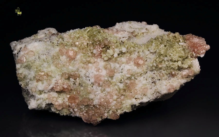 gem PINK GARNET var. GROSSULAR, DIOPSIDE, ALBITE