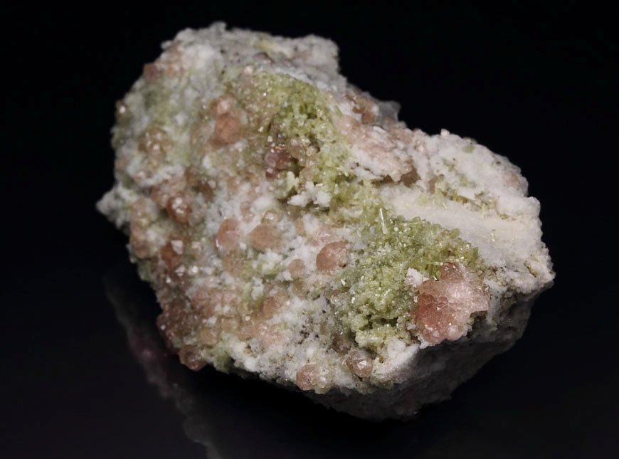 gem PINK GARNET var. GROSSULAR, DIOPSIDE, ALBITE