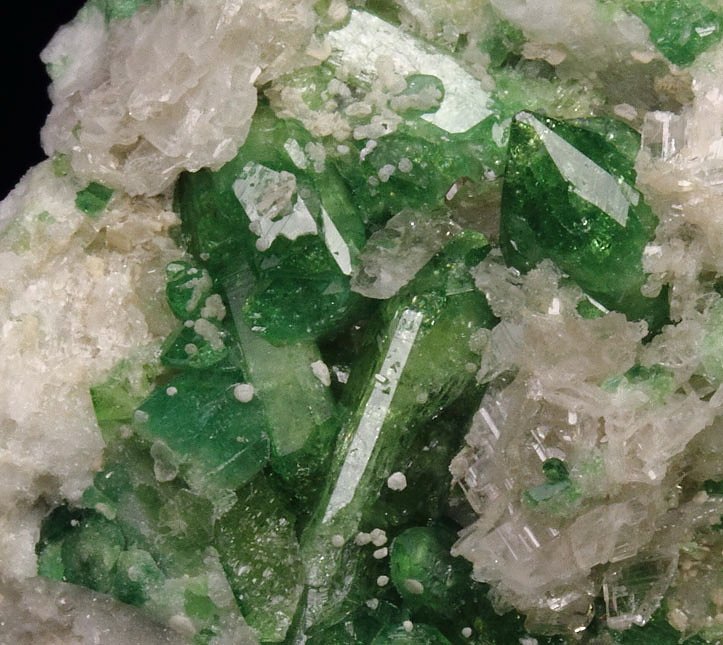 gem VESUVIANITE var. CHROMIAN, DIOPSIDE