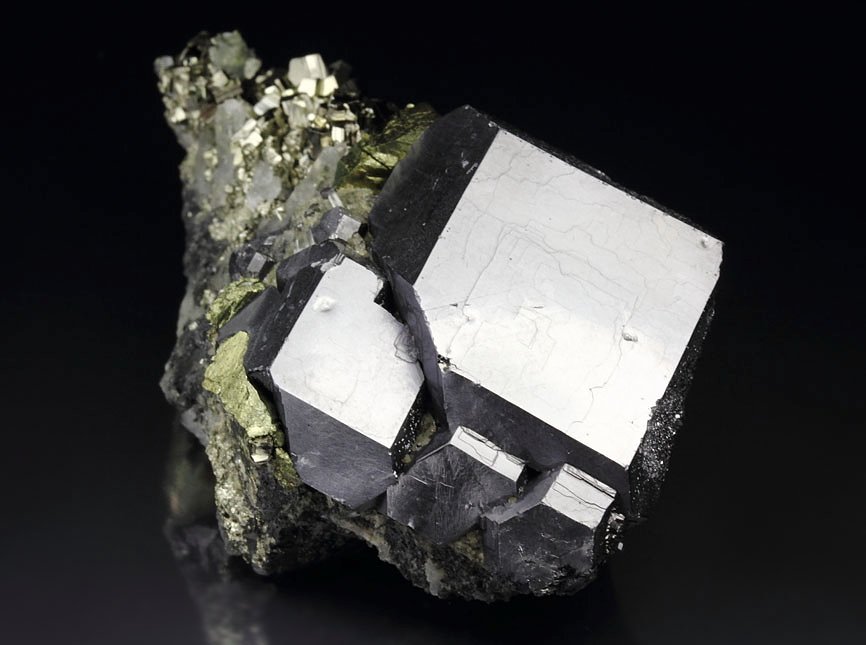 GALENA, PYRITE, QUARTZ