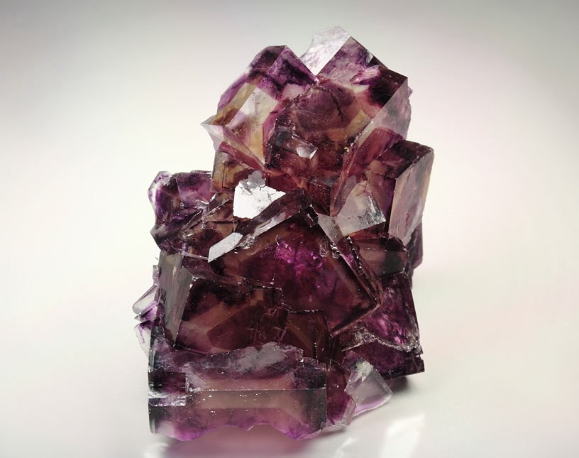 FLUORITE with purple PHANTOMS