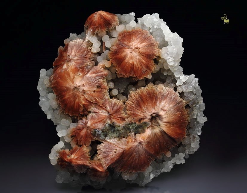 orange SCOLECITE, CHALCEDONY