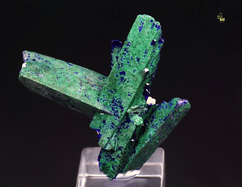 AZURITE, MALACHITE PSEUDOMORPH