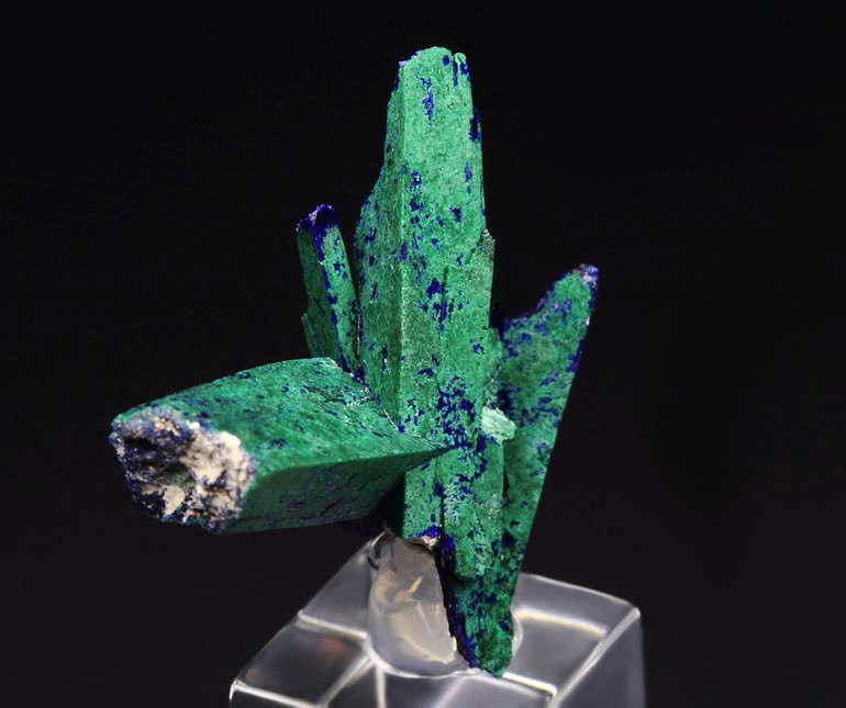 AZURITE, MALACHITE PSEUDOMORPH