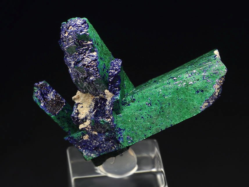 AZURITE, MALACHITE PSEUDOMORPH