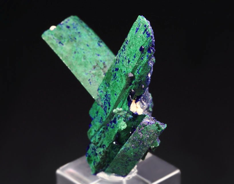 AZURITE, MALACHITE PSEUDOMORPH