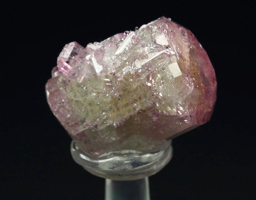 gem  bi-terminated VESUVIANITE with RASPBERRY CAPS