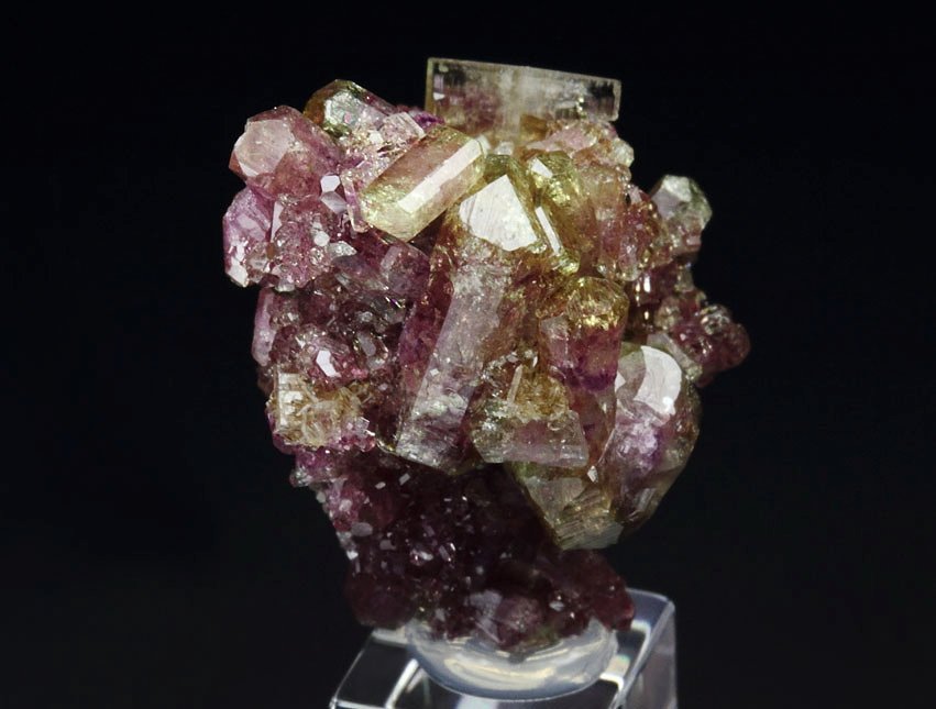 gem bi-terminated VESUVIANITE bi-color, DIOPSIDE