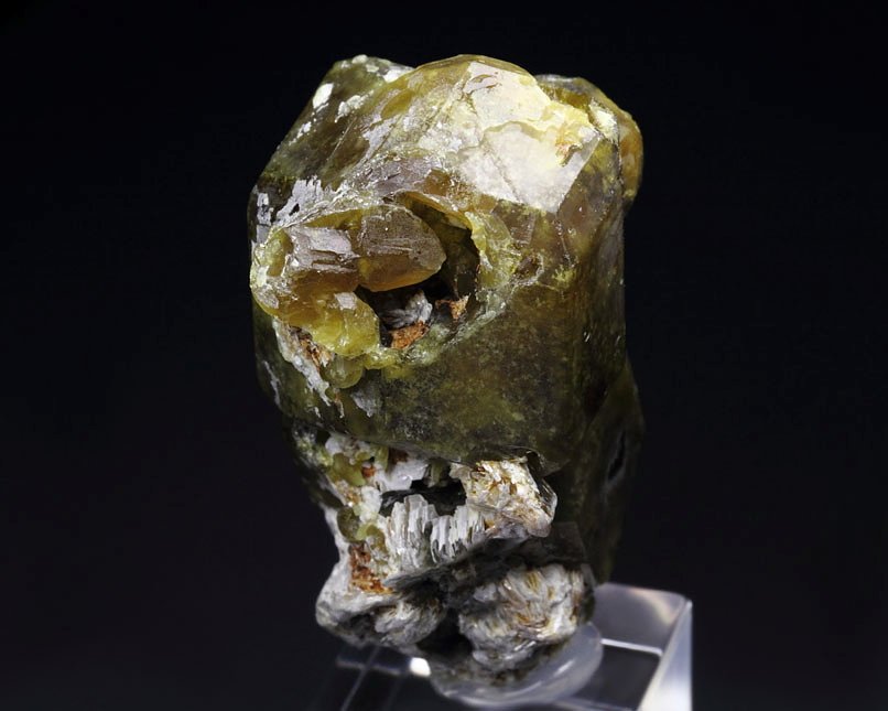 skeletal GARNET var. ANDRADITE, MUSCOVITE