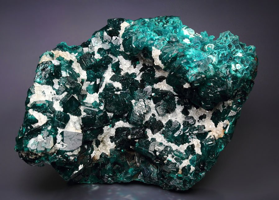 DIOPTASE, QUARTZ