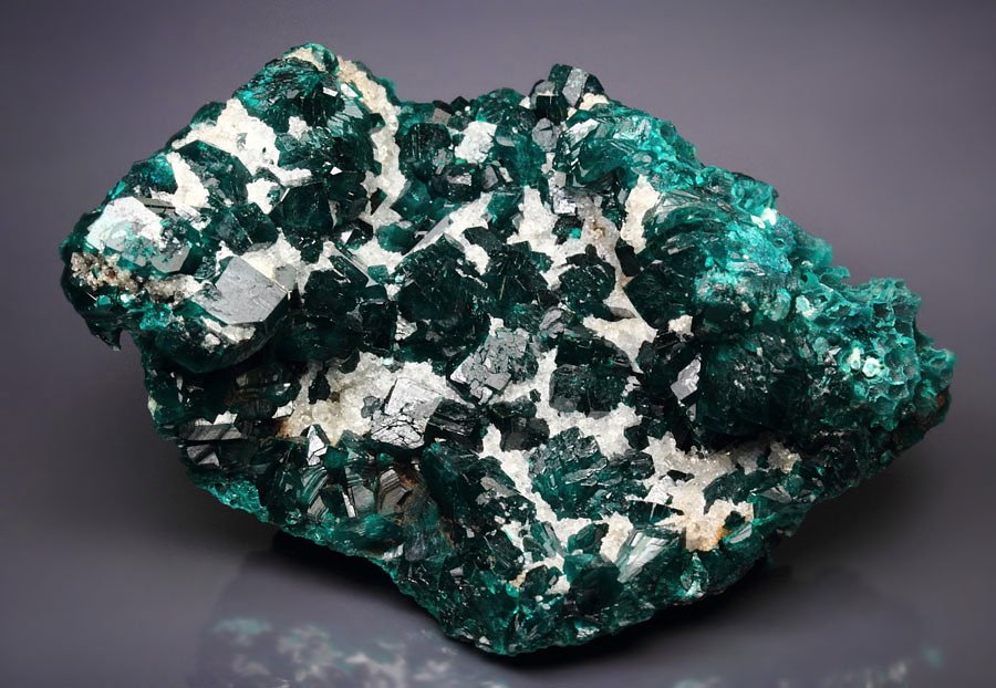 DIOPTASE, QUARTZ