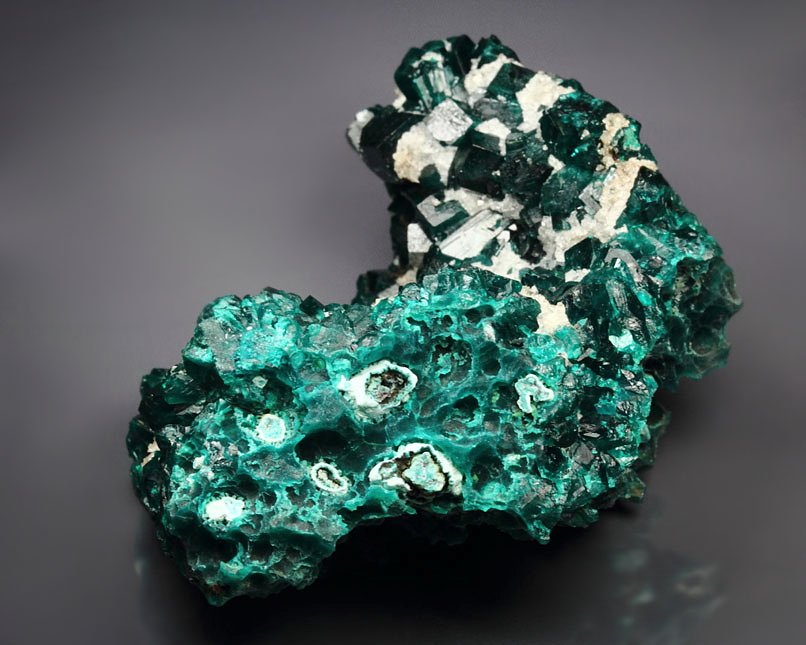 DIOPTASE, QUARTZ