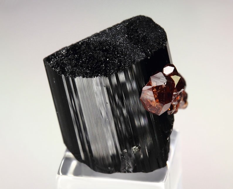 gem GARNET var. SPESSARTINE, TOURMALINE var. SCHORL