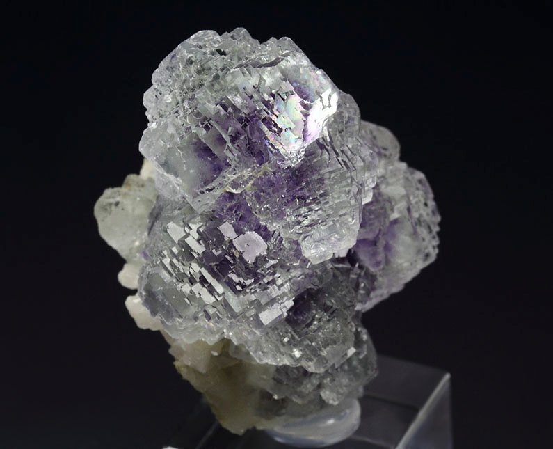 FLUORITE with PHANTOMS, CALCITE